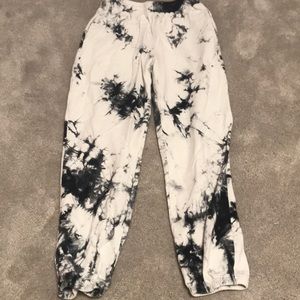 Shein Black and White Tid Dye Sweatpants - Size 11-12